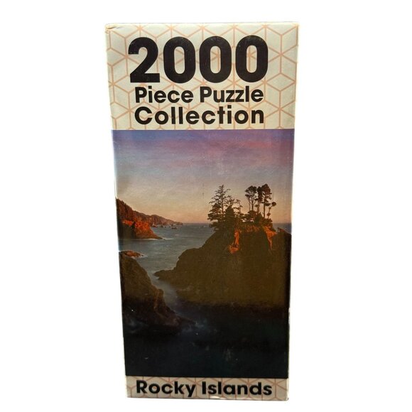 Puzzle Passion 2000 Piece Jigsaw  "Rocky Islands" Scenic NEW - Factory Sealed - Picture 2 of 6